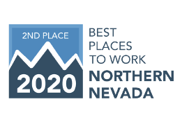 2020 2nd Place Best Places to work Northern Nevada 